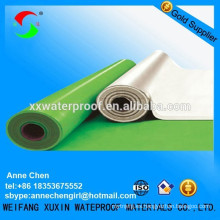 Utilizado para tejados de fibra de vidrio reforzado pvc membrana impermeable